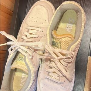 Asics Beige and White Sneakers